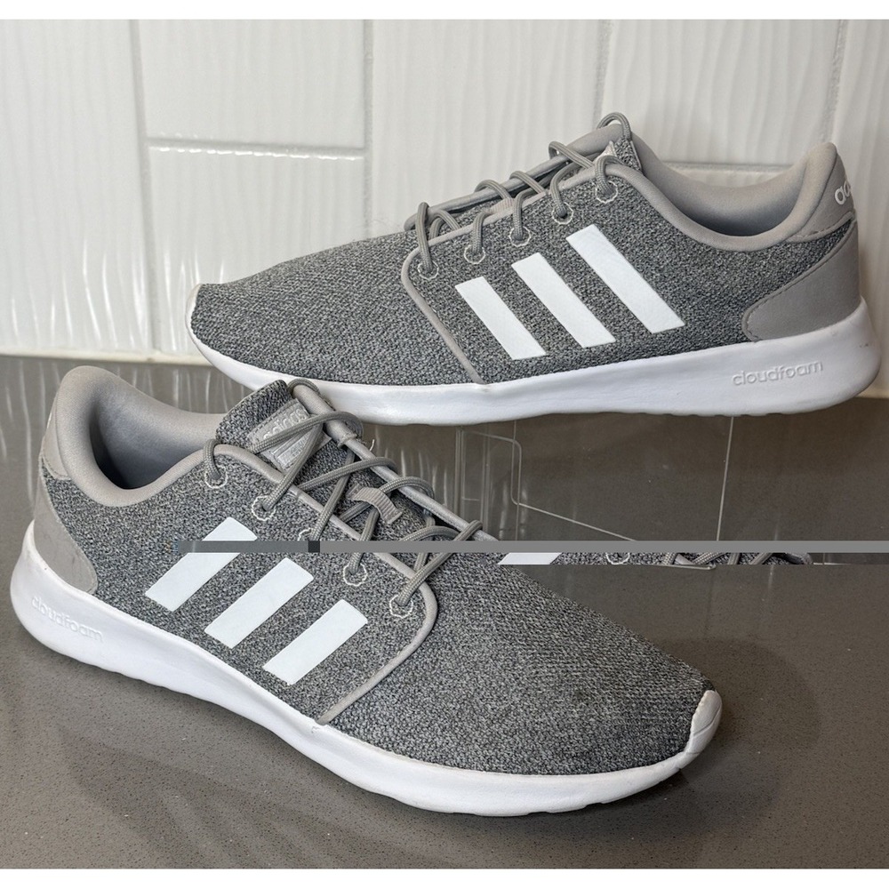 Adidas Cloudfoam Pure Cloud Size 9 Women's Athletic Running Gym Shoe Gray EUC